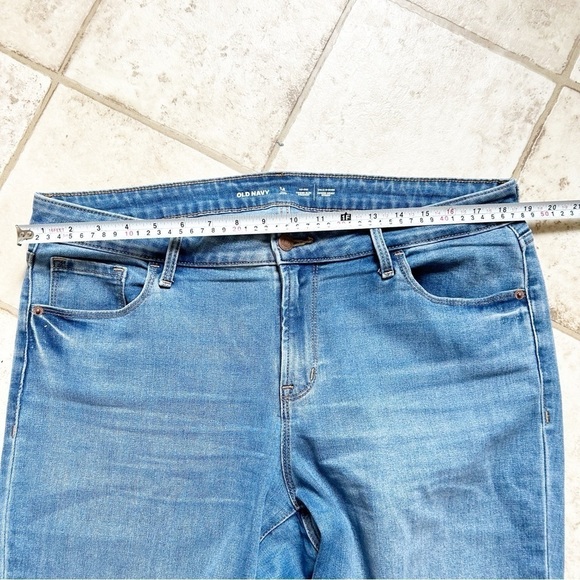 Old Navy 14 Tall Power Slim Straight Mid-Rise denim Lightweight with Stretch - Picture 7 of 7